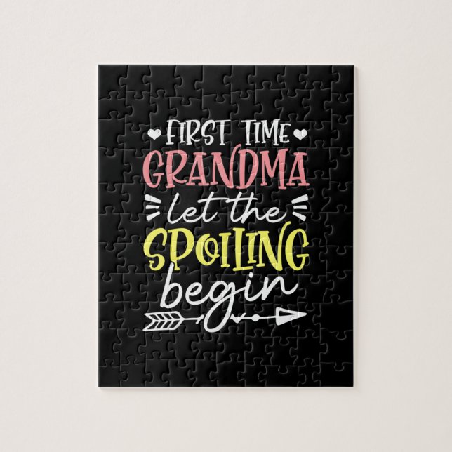 Mutter Art erste Mal Oma Birthday Puzzle (Vertikal)