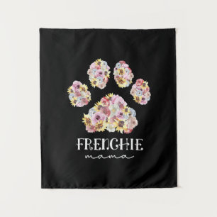 Mutter Art Frenchie Mama Floral Paw French Bulldog Wandteppich