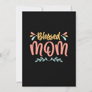 Mutter Art gesegnete Mama Einladung