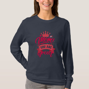 Mutter Art Mama Sie sind groß T-Shirt