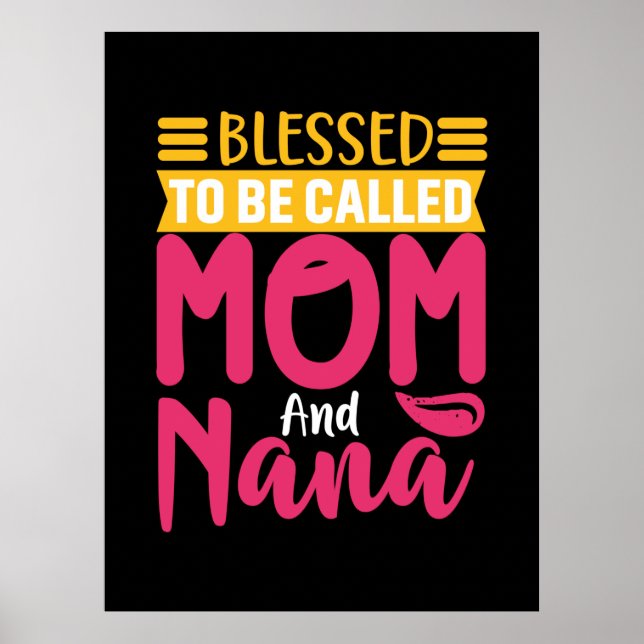 Mutter Art Mama und Nana Poster (Vorne)