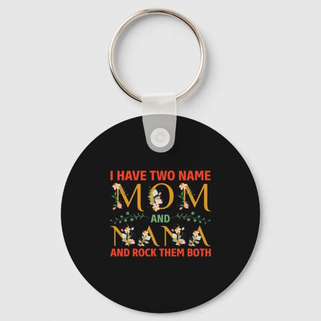 Mutter Art Mama und Nana Schlüsselanhänger (Vorderseite)