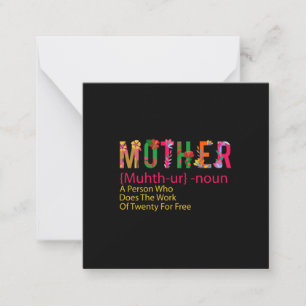 Mutter Art Mutter Blume Definition Mitteilungskarte