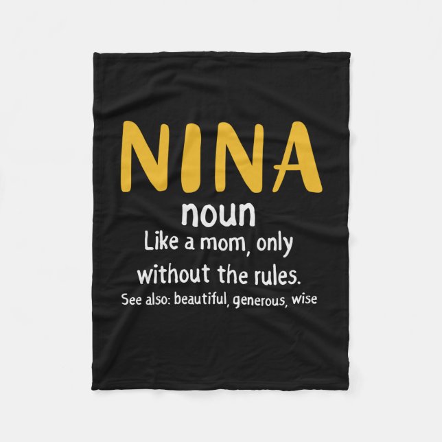 Mutter Art Nina Definition Fleecedecke (Vorderseite)