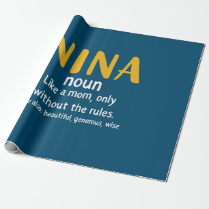 Mutter Art Nina Definition Geschenkpapier