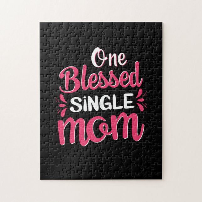 Mutter Art One Gesegnete Single Mama Puzzle (Vertikal)