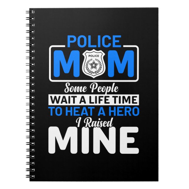 Mutter Art Proud Polizei Mama Notizblock (Vorderseite)