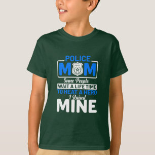 Mutter Art Proud Polizei Mama T-Shirt