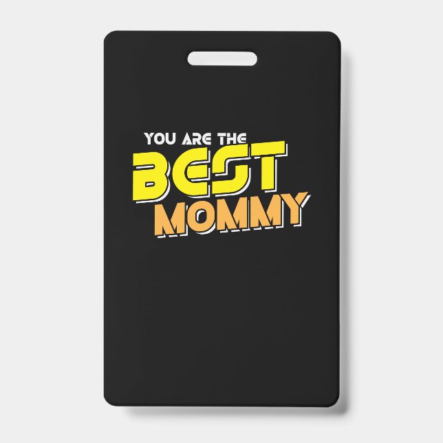 Mutter Art Sie sind die beste Mami Ausweis (Vorderseite)