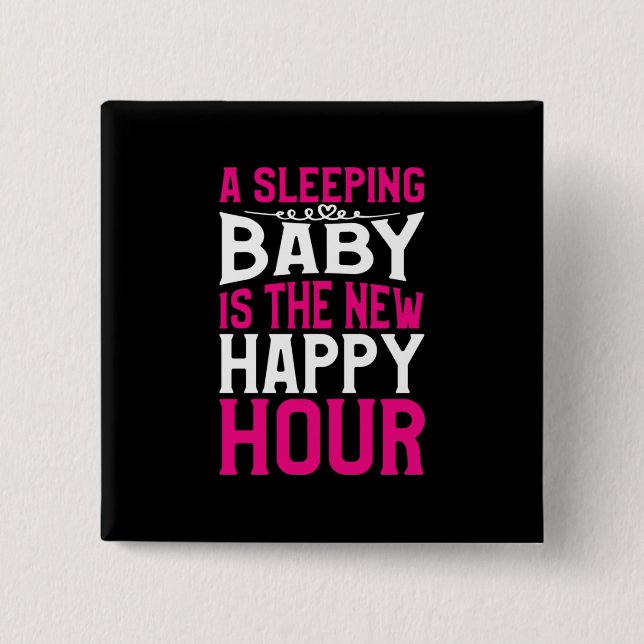 Mutter Art Sleeping Baby ist die neue glückliche S Button (Vorderseite)