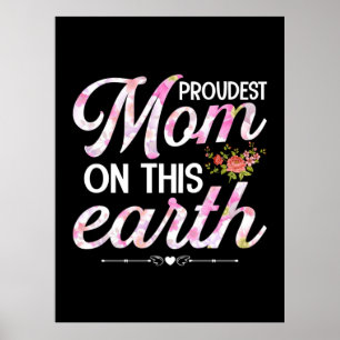 Mutter Art stolz auf die Mama auf dieser Erde Poster