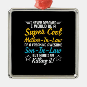 Mutter Art Super Cool Mutter im Jura Ornament Aus Metall