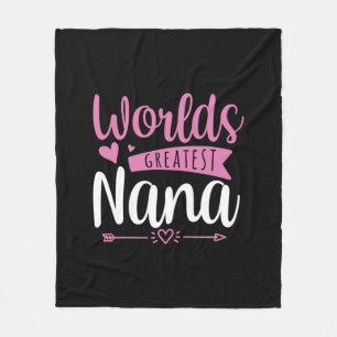 Mutter Art World Beste Nana Fleecedecke