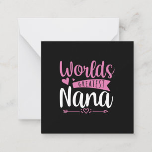 Mutter Art World Beste Nana Mitteilungskarte