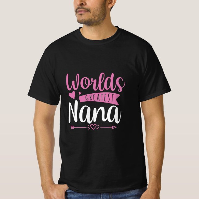 Mutter Art World Beste Nana T-Shirt (Vorderseite)