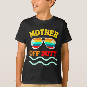 Mutter außer Dienst Urlaub Strand Sonnenuntergang T-Shirt
