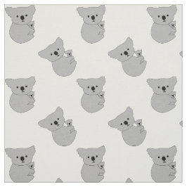 Mutter-Baby-Koala-Muster Stoff