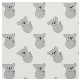 Mutter-Baby-Koala-Muster Stoff
