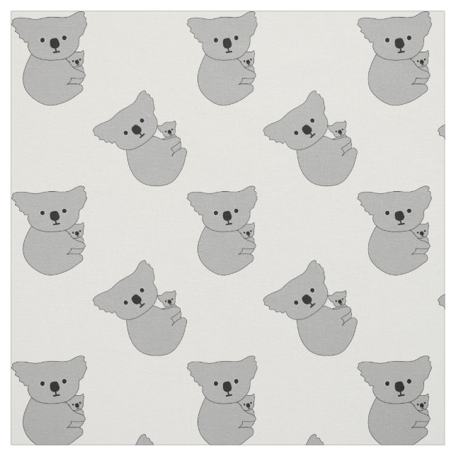 Mutter-Baby-Koala-Muster Stoff (Muster)
