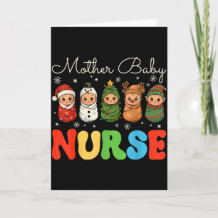 Mutter Baby Krankenschwester Weihnachten Mbu Nachg Karte