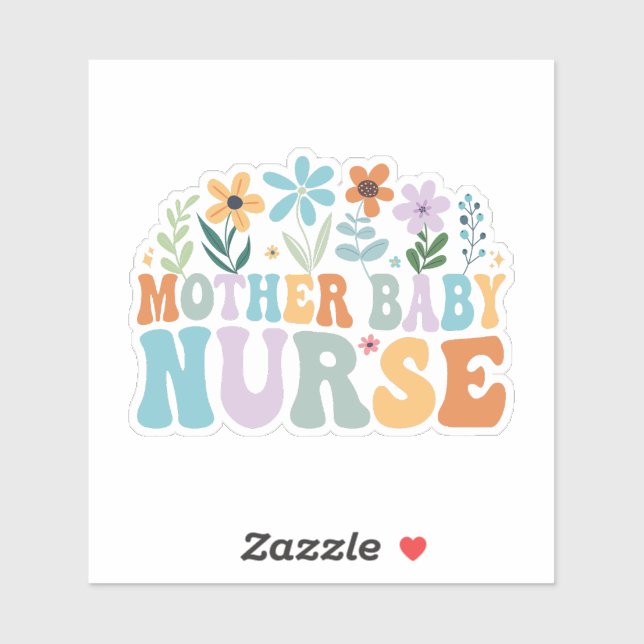 Mutter Baby Nurse Aufkleber (Blatt)