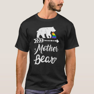 Mutter Bär Lgbt Lgbtq Rainbow Pride Gay Lesbian T-Shirt