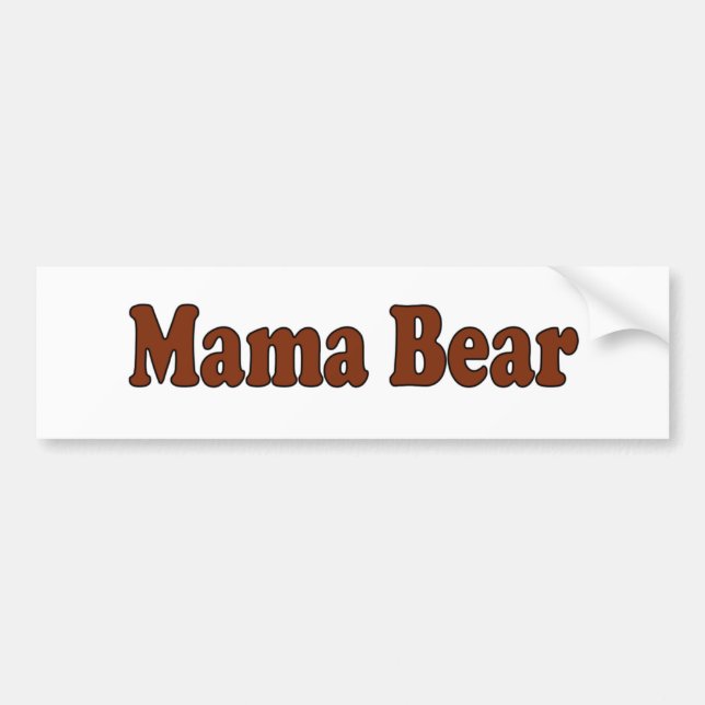 Mutter Bear Autoaufkleber (Vorne)