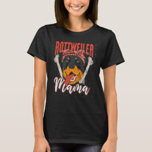 Mutter Besitzer Hund Rottweiler Mama 9 T-Shirt
