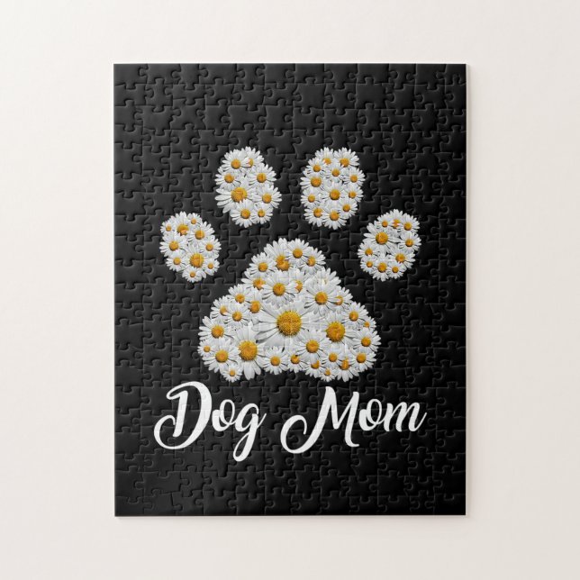 Mutter Beste Mama für Hunde je Geburtstag Puzzle (Vertikal)
