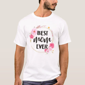 Mutter Beste Mama je Vintager Blumenstrauß T-Shirt