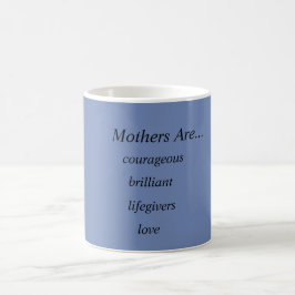 Mutter blau/Grau/Weiß Kaffeetasse