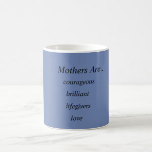 Mutter blau/Grau/Weiß Kaffeetasse