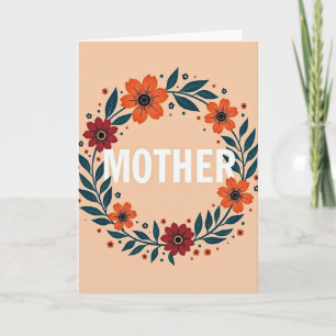 Mutter Blumenkranz Kunstkarte Karte