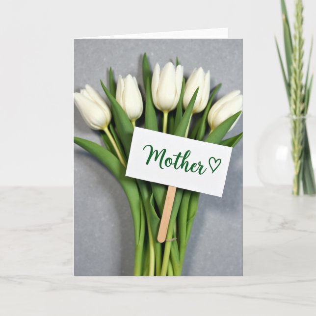 Mutter Blumenliebe Karte (Vorderseite)