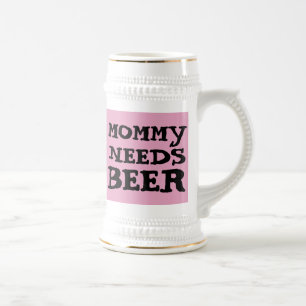 MUTTER BRAUCHT BIER, BIERKRUG BIERGLAS