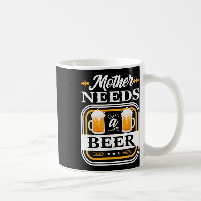 Mutter braucht eine Bierbraut und Biertrinker Kaffeetasse (Rechts)