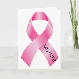 Mutter Brustkrebs Bewusstsein rosa Band Karte