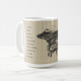 Mutter Buffalo und ihr Sack Chinesisch Ox Jahr pro Kaffeetasse