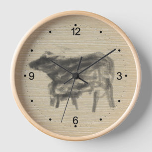 Mutter Buffalo und ihr Sack Chinesisch Ox Year WC Uhr