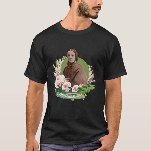 Mutter Cabrini St Frances Xavier Cabrini Katholik T-Shirt (Vorderseite)