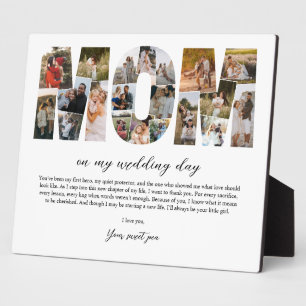 Mutter-Collage am Hochzeitstag - Geschenk für mein Fotoplatte