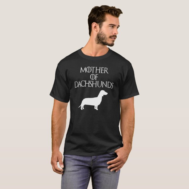 Mutter Dackel-des niedlichen Hundeampere-Welpen-T T-Shirt (Vorne ganz)