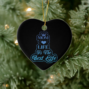 Mutter das beste Leben Keramik Ornament