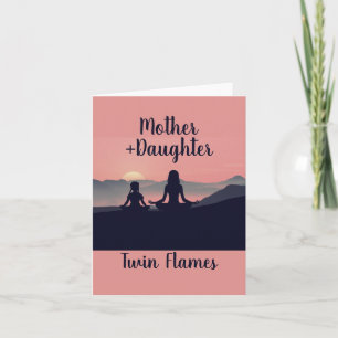 Mutter Daugher Twin Flames Karte