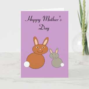 Mütter Day Bunnies Custom Card Karte