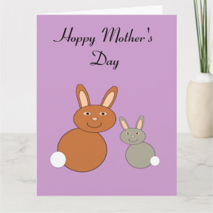 Mütter Day Bunnies Custom Giant Card Karte