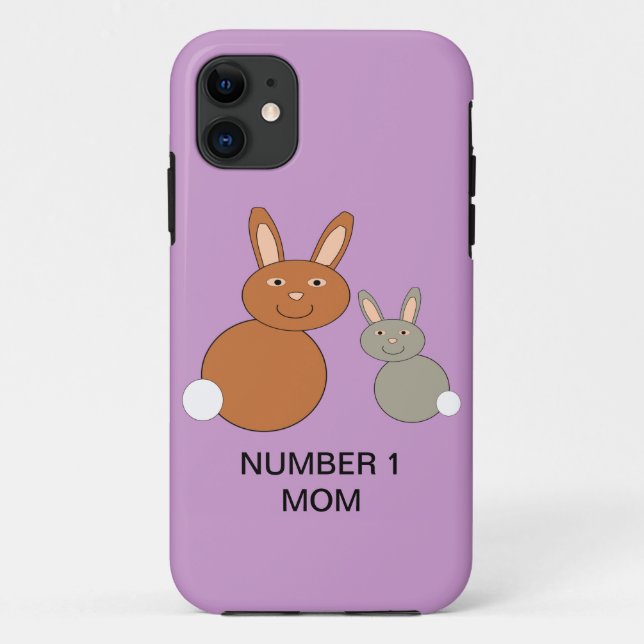 Mütter Day Bunnies Custom Number 1 Mama iPhone 5 C Case-Mate iPhone Hülle (Rückseite)