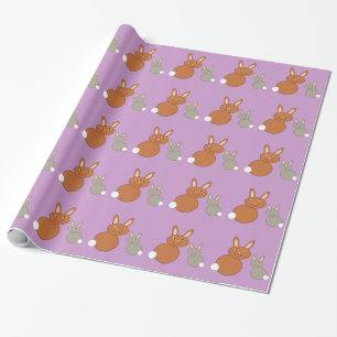Mütter Day Bunnies Wrapping Paper Geschenkpapier