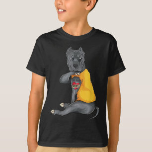Mütter Day Funny Dog Pitbull I Liebe Mama Tattoo G T-Shirt