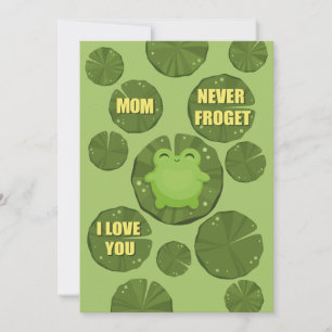 Mütter Day Funny Frosch Mama I Liebe Sie Feiertagskarte